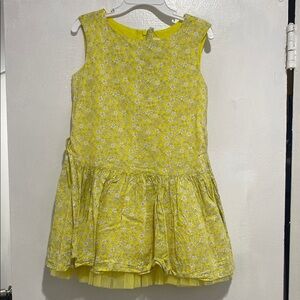 Yellow Floral Kids Dress